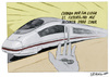Cartoon: AVE (small) by jrmora tagged ave,tren,alta,velocidad,train,europe
