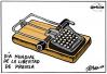 Cartoon: Libertad de prensa (small) by jrmora tagged libertad,prensa,medios
