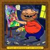 Cartoon: The Arteest At Work (small) by monsterzero tagged painting artist 