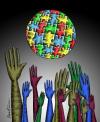 Cartoon: New World (small) by BenHeine tagged immigration,colour,world,planet,benheine,security,hand,arm,harm,hold,jump,throw,migration,save,puzzle,jigsaw,mysterious,land,earth,fingers,dark,sombre,contrast,