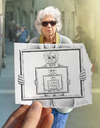 Cartoon: Pencil Vs Camera - 51 (small) by BenHeine tagged old,woman,age,regret,missing,you,frame,abyme,sunglasses,lunettes,italy,venice,venise,light,lumiere,expressive,portrait,spontaneous,loneliness,love,amour,solitude,nostalgia,melancholy,life,vie,drawing,photography,pencil,vs,camera,pencilvscamera,art,ben,hei