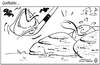 Cartoon: Hinter Steinen... (small) by cwtoons tagged sport,golf,stein,steine,versteck