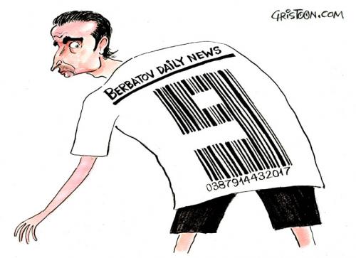 Cartoon: Dimitar Berbatov (medium) by Christo Komarnitski tagged sports,soccer,money,