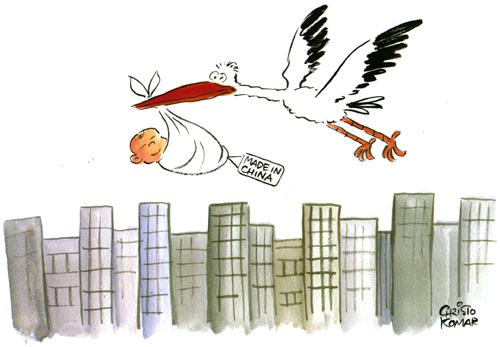Cartoon: Made in China (medium) by Christo Komarnitski tagged made,in,china,world,economy