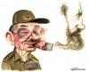 Cartoon: Raul Castro (small) by Christo Komarnitski tagged raul,castro,fidel,cuba,communism,caricature