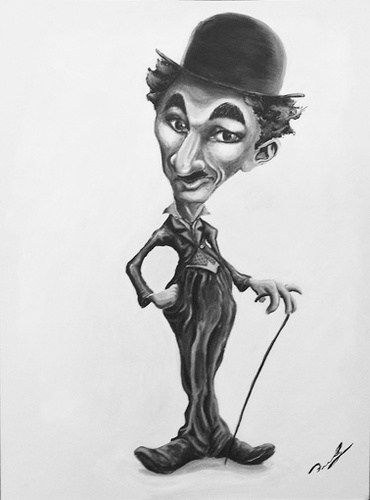 Cartoon: Charles Chaplin (medium) by Fredy tagged charles,chaplin,charlot