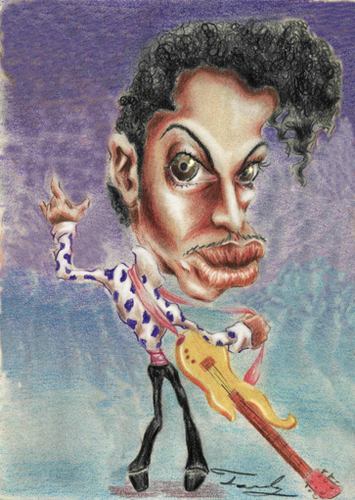 Cartoon: Prince (medium) by Fredy tagged music,pop,star