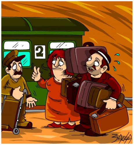 Cartoon: travel (medium) by bacsa tagged travel