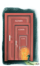 Cartoon: Door (small) by bacsa tagged door