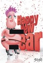 Cartoon: Happy New Year (small) by bacsa tagged happy,new,year
