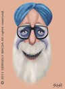 Cartoon: Manmohan Singh (small) by bacsa tagged manmohan,singh