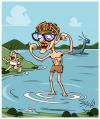 Cartoon: The Lockness monster (small) by bacsa tagged the lockness monster