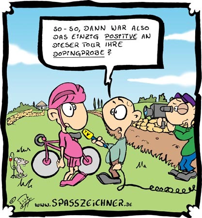 Cartoon: Tour de France 2010 (medium) by Clemens tagged tour,de,france,doping,radfahrsport,dopingtest
