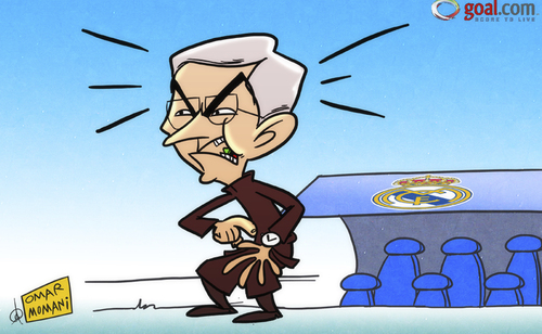 Cartoon: Copy-cat Mourinho (medium) by omomani tagged ferguson,mourinho,real,madrid