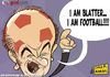 Cartoon: Blatter the Football (small) by omomani tagged sepp,blatter,fifa,election,football,soccer
