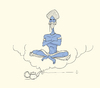 Cartoon: Blue Gennie (small) by omomani tagged blue,gennie