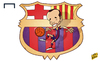 Cartoon: Iniesta An emblem for Barcelona (small) by omomani tagged barcelona,iniesta