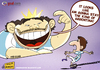 Cartoon: Maradona the King (small) by omomani tagged maradona,messi,argentina,barcelona,copa,america