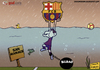 Cartoon: Messi vs Bilabo (small) by omomani tagged argentina barcelona bilbao la liga messi san mamaes spain