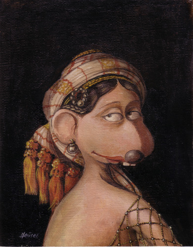 Cartoon: Suleika (medium) by Uschi Heusel tagged ratte,ludwig,suleika,könig,reise