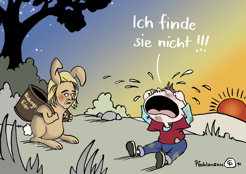 Cartoon: Bildungseier (medium) by Pfohlmann tagged ostern,ostereier,osterhase,bildungspaket,bildung,von,der,leyen,hartz,iv,kind,kinder,armut,arm,suche,verstecken,versteck,ostereiersuche,ostern,ostereier,osterhase,bildungspaket,bildung,hartz,kind,kinder,armut,familie,arm