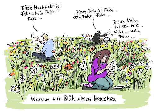 Cartoon: Blühwiesen! (medium) by Pfohlmann tagged natur,naturschutz,umwelt,blühwiesen,blumen,abzählen,artenschutz,fakenews,fake,deepfake,wahrheit,medien,socialmedia,bots,internet,information,plattformen,facebook,telegram,youtube,tiktok,instagram,fälschung,falschnachricht,propaganda,medienkompetenz,fotos,videos,nachrichten,ki,ai,künstlicheintelligenz,natur,naturschutz,umwelt,blühwiesen,blumen,abzählen,artenschutz,fakenews,fake,deepfake,wahrheit,medien,socialmedia,bots,internet,information,plattformen,facebook,telegram,youtube,tiktok,instagram,fälschung,falschnachricht,propaganda,medienkompetenz,fotos,videos,nachrichten,ki,ai,künstlicheintelligenz