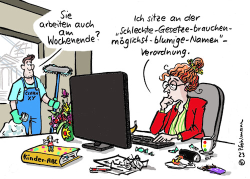 Cartoon: Blumige Gesetze (medium) by Pfohlmann tagged ampel,ampelkoalition,bundesregierung,gesetze,gesetzesnamen,wachstumschancengesetz,gutekitagesetz,sprache,kindisch,wörter,worte,wort,begriffe,begriff,framing,verordnung,grüne,fdp,spd,wochenende,überstunden,bürokratie,blumig,ampel,ampelkoalition,bundesregierung,gesetze,gesetzesnamen,wachstumschancengesetz,gutekitagesetz,sprache,kindisch,wörter,worte,wort,begriffe,begriff,framing,verordnung,grüne,fdp,spd,wochenende,überstunden,bürokratie,blumig