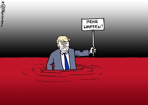 Cartoon: Blutbad (medium) by Pfohlmann tagged karikatur,cartoon,2016,color,farbe,usa,blutbad,waffen,mehr,waffenlobby,waffengesetze,blut,meer,see,attentat,terroranschlag,massenmord,orlando,trump,präsidentschaftskandidat,wahlkampf,präsidentschaftswahlkampf,republikaner,privater,waffenbesitz,karikatur,cartoon,2016,color,farbe,usa,blutbad,waffen,mehr,waffenlobby,waffengesetze,blut,meer,see,attentat,terroranschlag,massenmord,orlando,trump,präsidentschaftskandidat,wahlkampf,präsidentschaftswahlkampf,republikaner,privater,waffenbesitz