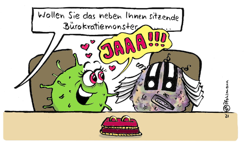 Cartoon: Coronas Hochzeit (medium) by Pfohlmann tagged corona,coronavirus,pandemie,bürokratie,staat,behörden,gesundheit,krankheit,amt,ämter,impfung,test,impfstrategie,teststrategie,verwaltung,politik,corona,coronavirus,pandemie,bürokratie,staat,behörden,gesundheit,krankheit,amt,ämter,impfung,test,impfstrategie,teststrategie,verwaltung,politik