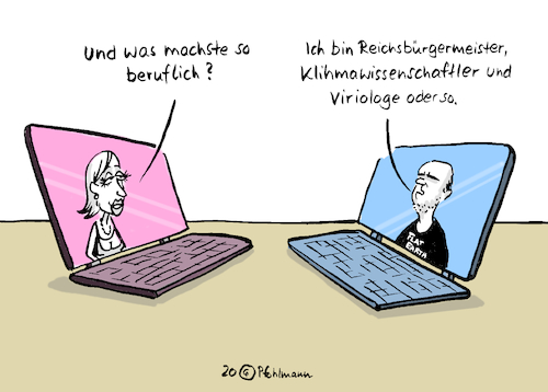 Cartoon: Der Viriologe (medium) by Pfohlmann tagged 2020,deutschland,global,welt,virologe,fachmann,experte,chat,flirt,social,distancing,abstand,mansplaining,klimawissenschaft,klimawandel,flat,earth,verschwörungstherorie,verschwörung,bundestrainer,youtube,facebook,internet,2020,deutschland,global,welt,virologe,fachmann,experte,chat,flirt,social,distancing,abstand,mansplaining,klimawissenschaft,klimawandel,flat,earth,verschwörungstherorie,verschwörung,bundestrainer,youtube,facebook,internet