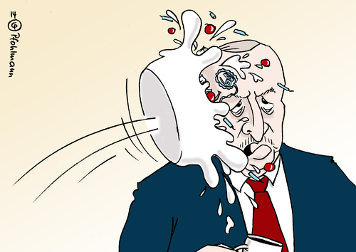 Cartoon: Erdogan 60 (medium) by Pfohlmann tagged proteste,tortenwurf,torte,sechzig,60,geburtstag,erdogan,türkei,2014,farbe,color,cartoon,karikatur,karikatur,cartoon,color,farbe,2014,türkei,erdogan,geburtstag,60,sechzig,torte,tortenwurf,proteste