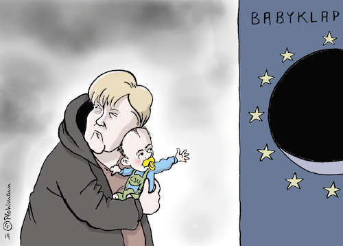 Cartoon: EU-Babyklappe (medium) by Pfohlmann tagged weber,eu,europawahl,merkel,bundeskanzlerin,union,cdu,csu,kandidat,baby,weber,eu,europawahl,merkel,bundeskanzlerin,union,cdu,csu,kandidat,baby