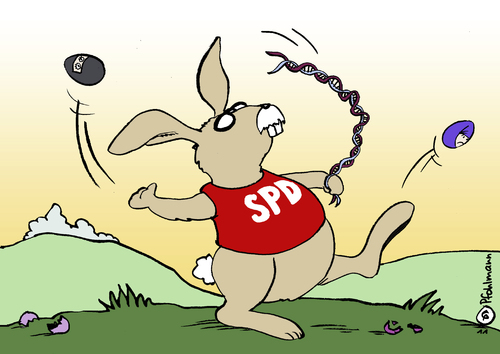 Cartoon: Frohe Ostern! (medium) by Pfohlmann tagged ostern,osterhase,sarrazin,spd,ostereier,osterei,migration,zuwanderung,migranten,zuwanderer,integration,thesen,buch,parteiausschluss,partei,genetik,erbgut,dna,gen,gene,doppelhelix,darwin,darwinismus,ostern,osterhase,sarrazin,spd,ostereier,osterei,migration,zuwanderung,migranten,zuwanderer,integration,thesen,buch