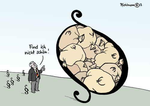 Cartoon: Geldsackgesetz (medium) by Pfohlmann tagged reich,arm,straffreiheit,strafmilderung,schlupflöcher,geldsäcke,geld,steuergesetzgebung,steuergesetze,ungerechtigkeit,gesetz,paragraph,paragraf,gauck,bundespräsident,präsident,selbstanzeige,hoeness,hoeneß,steueraffäre,steuerhinterziehung,steuer,deutschland,2013,farbe,color,cartoon,karikatur,karikatur,cartoon,color,farbe,2013,deutschland,steuer,steuerhinterziehung,steueraffäre,hoeneß,hoeness,selbstanzeige,präsident,bundespräsident,gauck,paragraf,paragraph,gesetz,ungerechtigkeit,steuergesetze,steuergesetzgebung,geld,geldsäcke,schlupflöcher,strafmilderung,straffreiheit,arm,reich