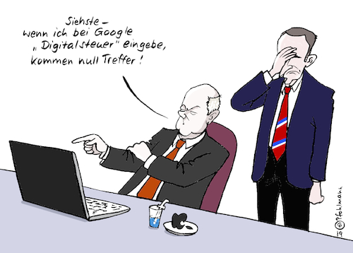 Cartoon: Google-Steuer (medium) by Pfohlmann tagged scholz,finanzminister,frankreich,deutschland,steuer,google,gafa,facebook,amazon,apple,digitalsteuer,macron,blockade,internet,konzerne,suchmaschine,treffer,scholz,finanzminister,frankreich,deutschland,steuer,google,gafa,facebook,amazon,apple,digitalsteuer,macron,blockade,internet,konzerne,suchmaschine,treffer