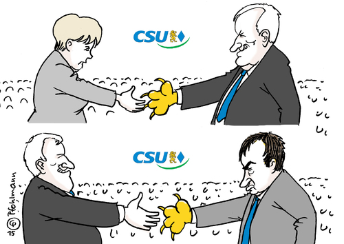 Händeschütteln bei der CSU