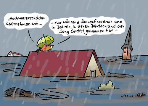 Cartoon: Hochwasser Versicherung (medium) by Pfohlmann tagged hochwasser,überschwemmung,extremwetter,versicherung,schäden,finanzen,geld,klima,wetter,unwetter,verbraucher,elementarschäden,starkregen,hochwasser,überschwemmung,extremwetter,versicherung,schäden,finanzen,geld,klima,wetter,unwetter,verbraucher,elementarschäden,starkregen