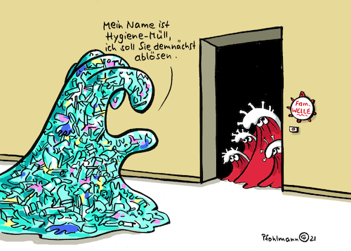 Cartoon: Hygiene-Welle (medium) by Pfohlmann tagged corona,coronavirus,pandemie,hygiene,maßnahmen,plastik,kunststoff,müll,plastikmüll,einweg,verpackung,umwelt,welle,medizin,gesundheit,krankheit,corona,coronavirus,pandemie,hygiene,maßnahmen,plastik,kunststoff,müll,plastikmüll,einweg,verpackung,umwelt,welle,medizin,gesundheit,krankheit