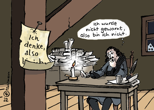 Cartoon: Ich bin nicht (medium) by Pfohlmann tagged warntag,katastrophenschutz,sms,nachricht,alarm,testalarm,handy,smartphone,descartes,philosoph,philosophie,denken,digitalisierung,sirene,bevölkerungsschutz,funkzelle,cell,broadcast,handynetz,mobilfunk,warntag,katastrophenschutz,sms,nachricht,alarm,testalarm,handy,smartphone,descartes,philosoph,philosophie,denken,digitalisierung,sirene,bevölkerungsschutz,funkzelle,cell,broadcast,handynetz,mobilfunk