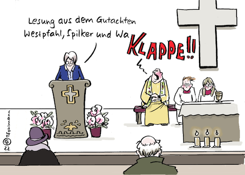 Cartoon: Lesung aus Gutachten (medium) by Pfohlmann tagged kirche,glaube,religion,katholisch,missbrauch,messe,gottesdienst,priester,sexueller,kinder,ministranten,gutachten,lesung,liturgie,kirche,glaube,religion,katholisch,missbrauch,messe,gottesdienst,priester,sexueller,kinder,ministranten,gutachten,lesung,liturgie