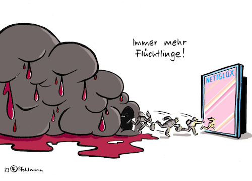 Cartoon: Nettglüx (medium) by Pfohlmann tagged realität,krisen,krieg,inflation,erdbeben,ukraine,russland,türkei,syrien,blut,gewalt,katastrophen,naturkatastrophen,tod,tote,leid,harmonie,serie,streaming,netflix,glück,sehnsucht,idylle,flucht,flüchtlinge,illusion,traum,träume,traumwelt,medien,verdrängung,klimakrise,klimawandel,überforderung,stress,burnout,realität,krisen,krieg,inflation,erdbeben,ukraine,russland,türkei,syrien,blut,gewalt,katastrophen,naturkatastrophen,tod,tote,leid,harmonie,serie,streaming,netflix,glück,sehnsucht,idylle,flucht,flüchtlinge,illusion,traum,träume,traumwelt,medien,verdrängung,klimakrise,klimawandel,überforderung,stress,burnout