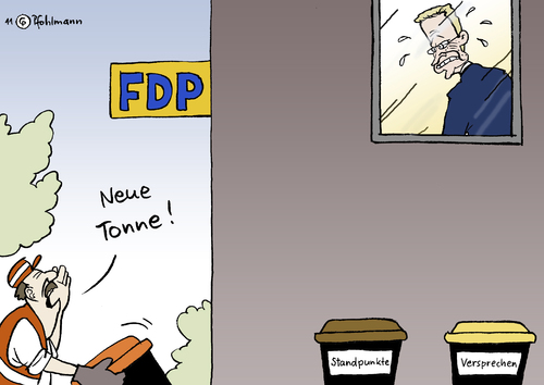 Cartoon: Neue Tonne (medium) by Pfohlmann tagged mülltonne,abfalltonne,tonne,fdp,westerwelle,wahlen,landtagswahlen,landtagswahl,verlierer,verlust,debakel,rheinland,pfalz,baden,württemberg,mülltonne,abfalltonne,tonne,fdp,westerwelle,wahlen,landtagswahlen,landtagswahl,verlierer,verlust,debakel,rheinland pfalz,baden württemberg,rheinland,pfalz,baden,württemberg