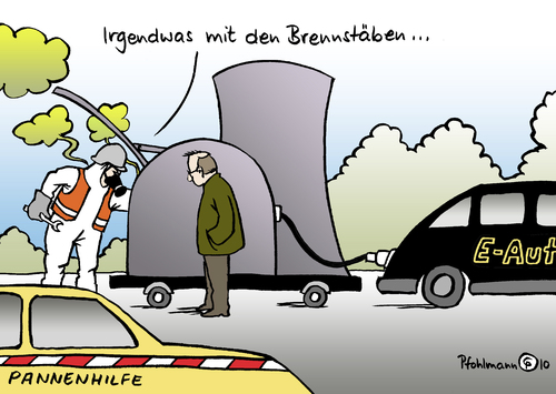 Cartoon: Pannenhilfe (medium) by Pfohlmann tagged elektroauto,elektromotor,elektroantrieb,pkw,auto,strom,atomstrom,kernkraft,atomkraftwerk,akw,atomkraft,kernkraftwerk,brennstäbe,adac,panne,pannenhilfe,elektroauto,elektromotor,elektroantrieb,pkw,auto,strom,atomstrom,kernkraft,atomkraftwerk,akw,atomkraft,kernkraftwerk,pannenhilfe,panne,adac,brennstäbe