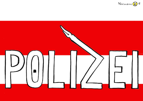 Cartoon: Polizei Hessen (medium) by Pfohlmann tagged karikatur,cartoon,farbe,color,2018,deutschland,hessen,polizei,rechtsextrem,rechtsextremismus,netzwerk,polizisten,nazi,hitlergruß,hitlerbärtchen,ns,chat,nachrichten,karikatur,cartoon,farbe,color,2018,deutschland,hessen,polizei,rechtsextrem,rechtsextremismus,netzwerk,polizisten,nazi,hitlergruß,hitlerbärtchen,ns,chat,nachrichten