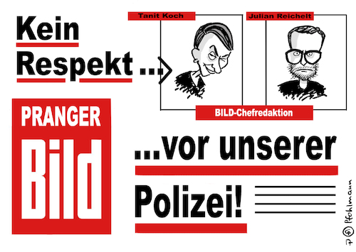 Cartoon: Pranger-BILd (medium) by Pfohlmann tagged karikatur,cartoon,color,farbe,2017,deutschland,bild,bildzeitung,pranger,fahndung,fahndungsfotos,20,gipfel,straftäter,polizei,öffentlichkeit,respekt,gewaltenteilung,presse,chefredaktion,chefredakteure,reichelt,koch,karikatur,cartoon,color,farbe,2017,deutschland,bild,bildzeitung,pranger,fahndung,fahndungsfotos,20,gipfel,straftäter,polizei,öffentlichkeit,respekt,gewaltenteilung,presse,chefredaktion,chefredakteure,reichelt,koch