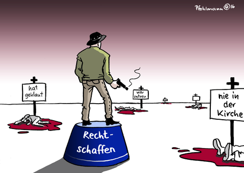 Cartoon: Recht schaffen (medium) by Pfohlmann tagged karikatur,cartoon,2016,color,farbe,usa,waffengesetz,obama,rechtschaffen,rechtschaffene,waffenbesitzer,selbstjustiz,us,präsident,nra,waffenlobby,waffenindustrie,verschärfung,waffen,amtszeit,bürger,bürgerlich,republikaner,widerstand,schießen,schusswaffen,tote,erschießen,verbrechen,opfer,karikatur,cartoon,2016,color,farbe,usa,waffengesetz,obama,rechtschaffen,rechtschaffene,waffenbesitzer,selbstjustiz,us,präsident,nra,waffenlobby,waffenindustrie,verschärfung,waffen,amtszeit,bürger,bürgerlich,republikaner,widerstand,schießen,schusswaffen,tote,erschießen,verbrechen,opfer