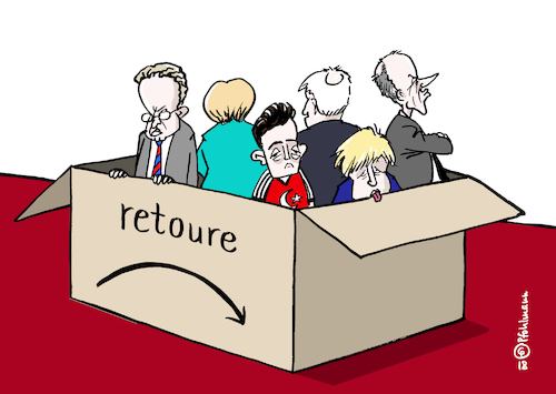 Cartoon: Retouren 2018 (medium) by Pfohlmann tagged karikatur,cartoon,color,farbe,2018,deutschland,großbritannien,türkei,rücktritte,retouren,retoure,paket,maaßen,verfassungsschutz,merkel,cdu,vorsitz,seehofer,csu,parteivorsitz,johnson,boris,brexit,özil,nationalmannschaft,merz,karikatur,cartoon,color,farbe,2018,deutschland,großbritannien,türkei,rücktritte,retouren,retoure,paket,maaßen,verfassungsschutz,merkel,cdu,vorsitz,seehofer,csu,parteivorsitz,johnson,boris,brexit,özil,nationalmannschaft,merz