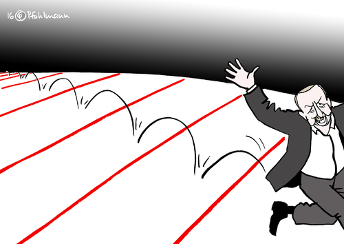 Cartoon: Rote Linien (medium) by Pfohlmann tagged karikatur,cartoon,2016,color,farbe,türkei,rote,linien,linie,erdogan,präsident,säuberung,putsch,säuberungen,todesstrafe,presse,cumhuriyet,zeitung,pressefreiheit,gleichschaltung,entlassungen,medien,verhaftungen,journalisten,journalismus,karikatur,cartoon,2016,color,farbe,türkei,rote,linien,linie,erdogan,präsident,säuberung,putsch,säuberungen,todesstrafe,presse,cumhuriyet,zeitung,pressefreiheit,gleichschaltung,entlassungen,medien,verhaftungen,journalisten,journalismus