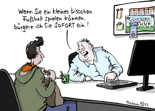 Cartoon: Schnell-Einbürgerung (medium) by Pfohlmann tagged einbürgerung,deutsch,deutschland,einwanderung,migration,pass,staatsangehörigkeit,fußball,fußballweltmeisterschaft,wm,katar,qatar,nationalmannschaft,nationalität,fachkräfte,fachkräftemangel,fachkraft,qualifikation,beruf,einbürgerung,deutsch,deutschland,einwanderung,migration,pass,staatsangehörigkeit,fußball,fußballweltmeisterschaft,wm,katar,qatar,nationalmannschaft,nationalität,fachkräfte,fachkräftemangel,fachkraft,qualifikation,beruf