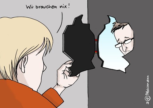 Snowden an der Tür